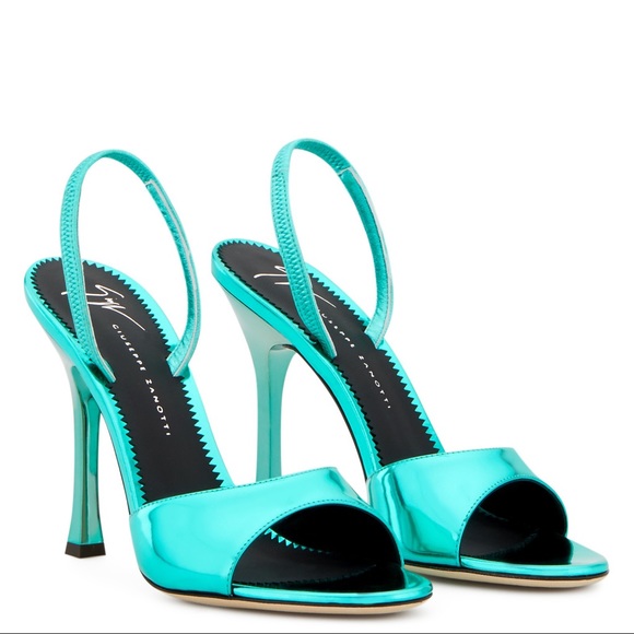 giuseppe zanotti NIB aqua ‘Red Carpet’ sandals - Picture 4 of 11